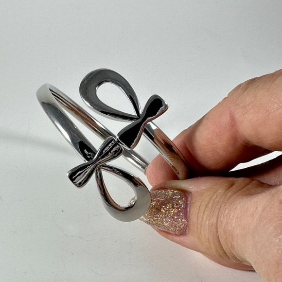 Adjustable double Ankh bracelet Silver-tone metal - Picture 5 of 5